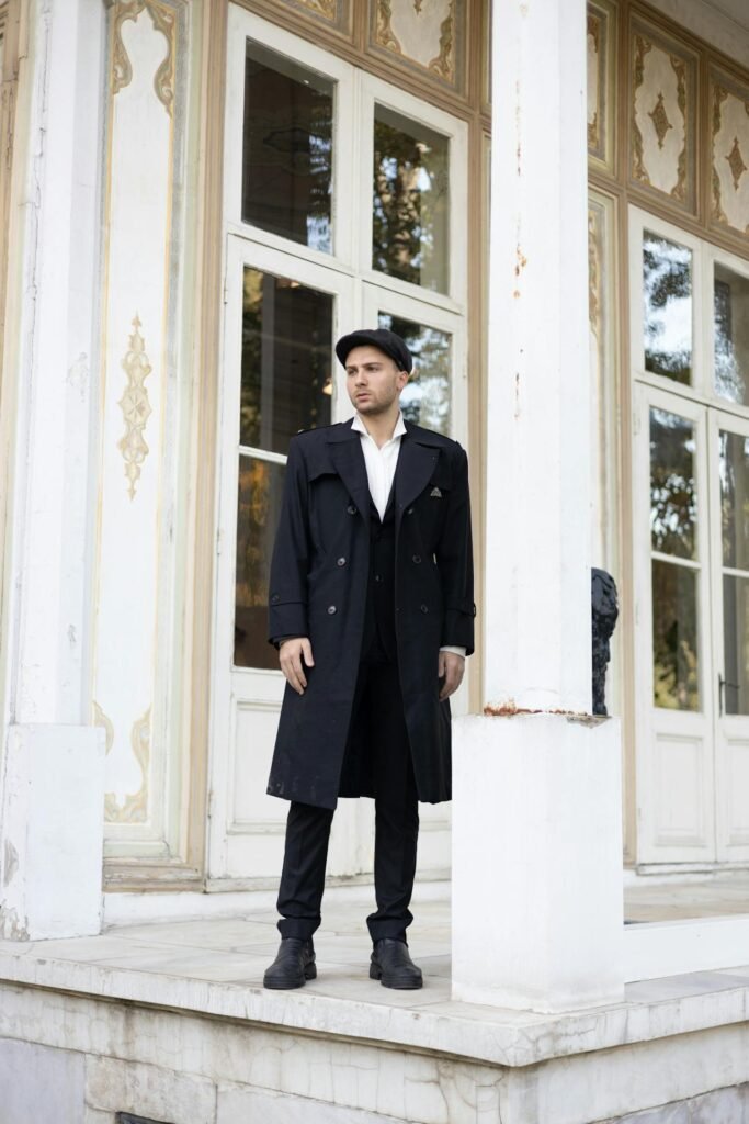 black long coat men