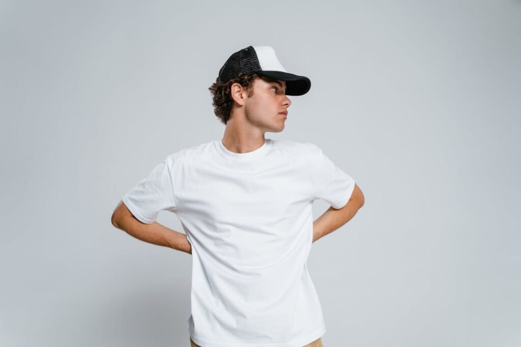 White Oversized T Shirt Mens