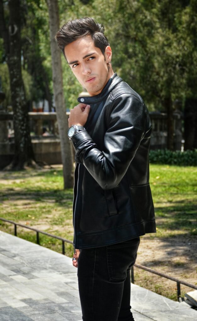 What to Wear with Black Leather Jacket Male Casual